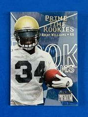 Ricky Williams #1 of 15 PR Football Cards 1999 Skybox Premium Prime Time Rookies Prices