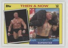 Brock Lesnar Wrestling Cards 2015 Topps Heritage WWE Then & Now Prices