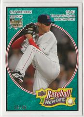 Clay Buchholz [Sea Green] #29 Baseball Cards 2008 Upper Deck Baseball Heroes Prices
