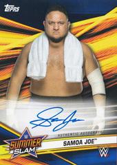 Samoa Joe [Blue] Wrestling Cards 2019 Topps WWE SummerSlam Autographs Prices