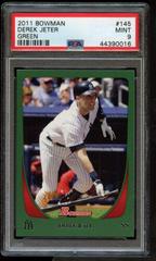 Derek Jeter [Green] #145 Baseball Cards 2011 Bowman Prices