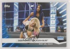 Sasha Banks def. Alexa Bliss [Blue] Wrestling Cards 2021 Topps WWE Women's Division Prices