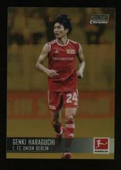 Genki Haraguchi [Gold Refractor] #16 Soccer Cards 2021 Stadium Club Chrome Bundesliga Prices