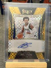 Jalen Brunson [Gold Prizm] #SS-JBR Basketball Cards 2021 Panini Select Signature Selections Prices