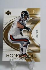 Brian Urlacher [Gold] Football Cards 2003 Upper Deck Honor Roll Prices