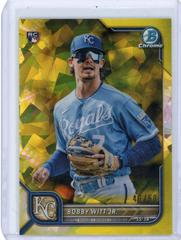 Bobby Witt Jr. [SP Variation Sapphire Yellow] #77 Baseball Cards 2022 Bowman Chrome Prices