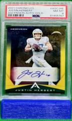 Justin Herbert [Gold] #ASC-JHE Football Cards 2021 Panini Chronicles Ascension Autographs Prices