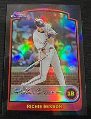 Richie Sexson [Gold Refractor] #14 Baseball Cards 2003 Bowman Chrome Prices