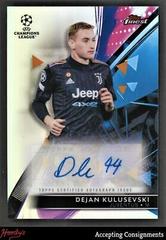 Dejan Kulusevski Soccer Cards 2021 Topps Finest UEFA Champions League Autographs Prices
