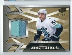 Shane Wright [Patch] Hockey Cards 2022 Upper Deck Rookie Materials Prices