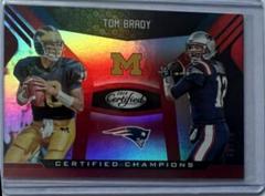 Tom Brady [Red] #2 Football Cards 2018 Panini Certified Champions Prices