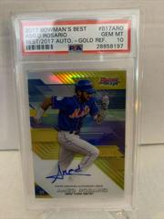 Amed Rosario [Gold Refractor] Baseball Cards 2017 Bowman's Best of Autograph Prices
