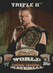 Triple H [Puzzle Back] #W3 Wrestling Cards 2010 Topps WWE World Championship Material Prices