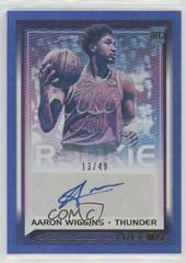 Aaron Wiggins [Blue] Basketball Cards 2021 Panini Recon Rookie Signatures Prices