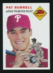 Pat Burrell [Vintage Logo] #11 Baseball Cards 2003 Topps Heritage Prices