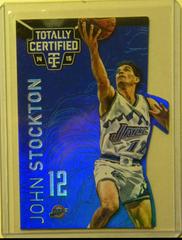 John Stockton Mirror Platinum Black Die Cut 1/1 #129 Basketball Cards 2014 Panini Totally Certified Prices