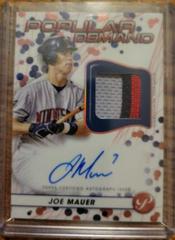 Joe Mauer [Pink] Baseball Cards 2023 Topps Pristine Popular Demand Autograph Relic Prices