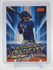 Bobby Witt Jr. [Orange] #VV-23 Baseball Cards 2023 Stadium Club Virtuosos of Velocity Prices