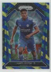 James Justin [Choice Blue Yellow and Green Prizm] Soccer Cards 2020 Panini Prizm Premier League Prices