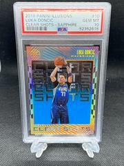 Luka Doncic [Sapphire] Basketball Cards 2019 Panini Illusions Clear Shots Prices