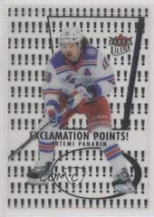 Artemi Panarin Hockey Cards 2021 Ultra Exclamation Points Prices
