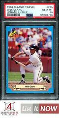 Will Clark [Blue] Baseball Cards 1988 Classic Travel Update II Prices