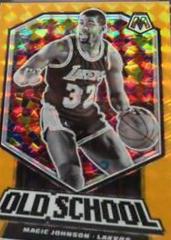 Magic Johnson [Orange Fluorescent] Basketball Cards 2019 Panini Mosaic Old School Prices