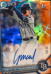 Curtis Terry [Orange Refractor] #CRA-CT Baseball Cards 2022 Bowman Chrome Rookie Autographs Prices