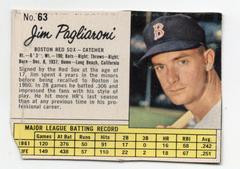 Jim Pagliaroni [Hand Cut] #63 Baseball Cards 1962 Jell O Prices