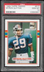 Myron Guyton #51T Football Cards 1989 Topps Traded Prices