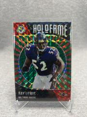 Ray Lewis [Green Fluorescent] #1 Football Cards 2021 Panini Mosaic HoloFame Prices