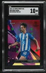 Fabio Vieira [Red] Soccer Cards 2021 Topps Finest UEFA Champions League Prices