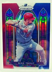 Mike Trout [Red White and Blue Prizm] #SG-1 Baseball Cards 2021 Panini Prizm Stained Glass Prices