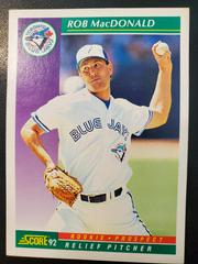 Rob MacDonald #405 Baseball Cards 1992 Score Prices