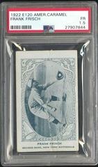 Frank Frisch Baseball Cards 1922 E120 American Caramel Prices