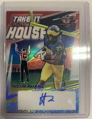Hassan Haskins [RWB] Football Cards 2022 Leaf Valiant Autographs Take it to the House Prices