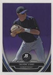 Trevor Story [Purple Refractor] #85 Baseball Cards 2013 Bowman Platinum Chrome Prospects Prices