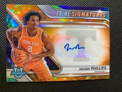 Julian Phillips [Orange] #PCS-JP Basketball Cards 2022 Bowman Chrome University Prime Signatures Prices