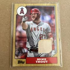 Mike Trout [Black] #87BR-MT Baseball Cards 2022 Topps 1987 Series 2 Relics Prices