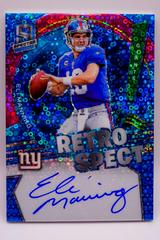 Eli Manning [Blue] Football Cards 2022 Panini Spectra RetroSpect Autographs Prices
