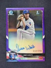 Owen White Baseball Cards 2018 Bowman Draft Chrome Picks Autographs Prices