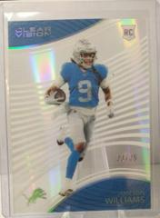 Jameson Williams [Silver] #CVR-20 Football Cards 2022 Panini Chronicles Clear Vision Rookies Prices