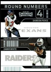 Dameon Pierce, Zamir White [Silver] #RN-PW Football Cards 2022 Panini Contenders Round Numbers Prices