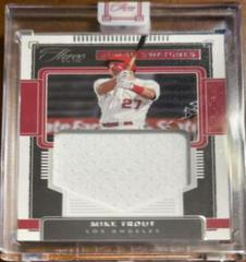 Mike Trout #JS-MT Baseball Cards 2022 Panini Three and Two Jumbo Swatches Prices
