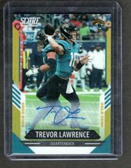 Trevor Lawrence [Signature Gold Zone] #401 Football Cards 2021 Panini Chronicles Score Update Rookies Prices
