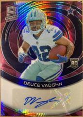 Deuce Vaughn #34 Football Cards 2023 Panini Spectra Rookie Autograph Neon Pink Prices