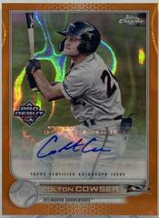 Colton Cowser [Autograph Orange Lava Refractor] #PDC-119 Baseball Cards 2022 Topps Pro Debut Chrome Prices
