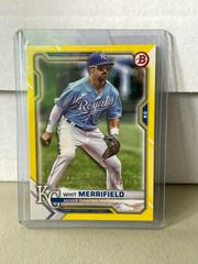 Whit Merrifield [Yellow] #1 Baseball Cards 2021 Bowman Prices