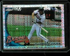 Chipper Jones [Xfractor] #110 Baseball Cards 2010 Topps Chrome Prices