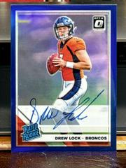 Drew Lock [Blue] Football Cards 2019 Donruss Optic Rated Rookie Autographs Prices